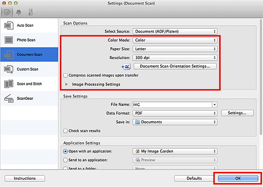 Canon : PIXMA Manuals : MX520 series : Scanning Multiple Documents